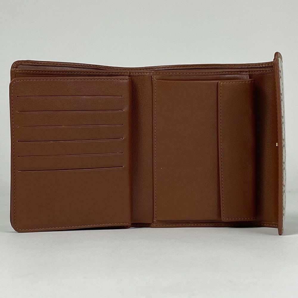 Celine Beige fold Tri Wallet Macadam - Picture 5 of 6